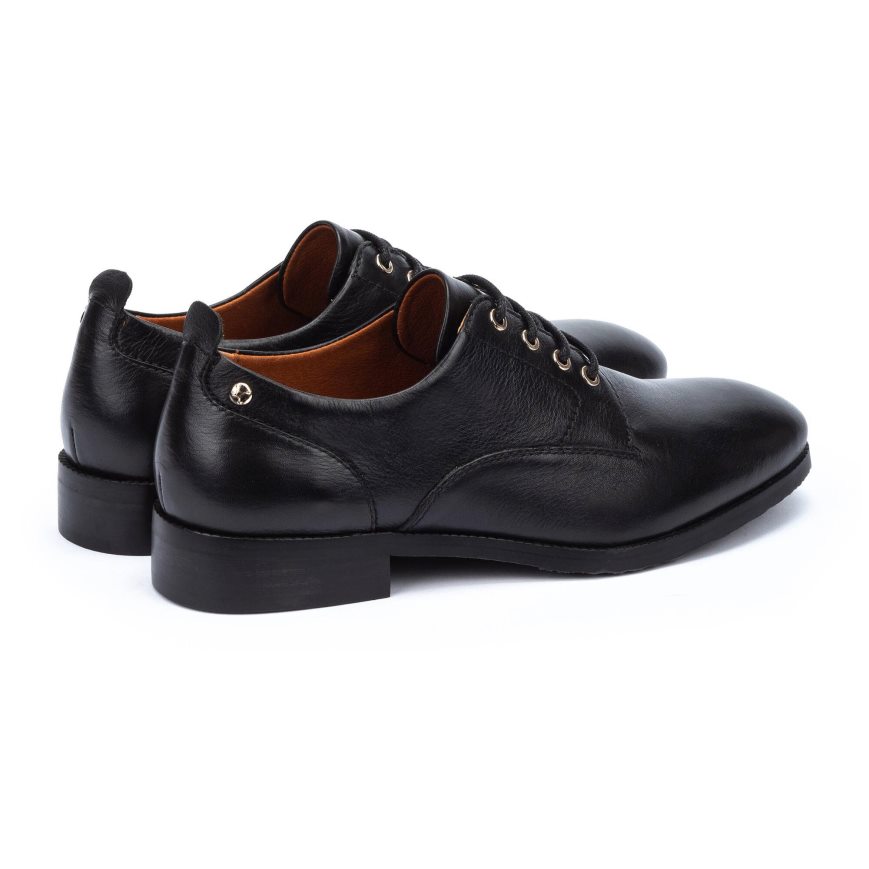 Women's Pikolinos ROYAL Derby Shoes Black | NZ T7Q9802